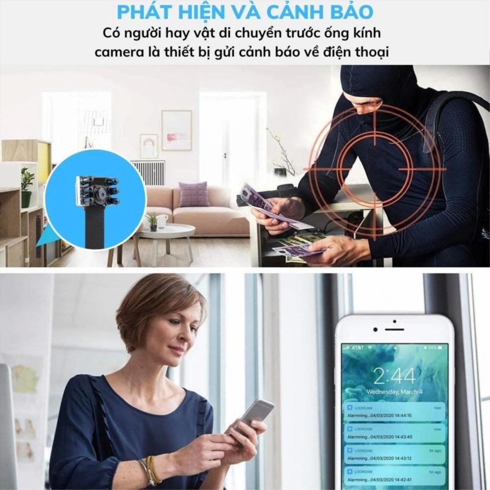 Camera IP Wifi siêu nhỏ V99 hồng ngoại V99+