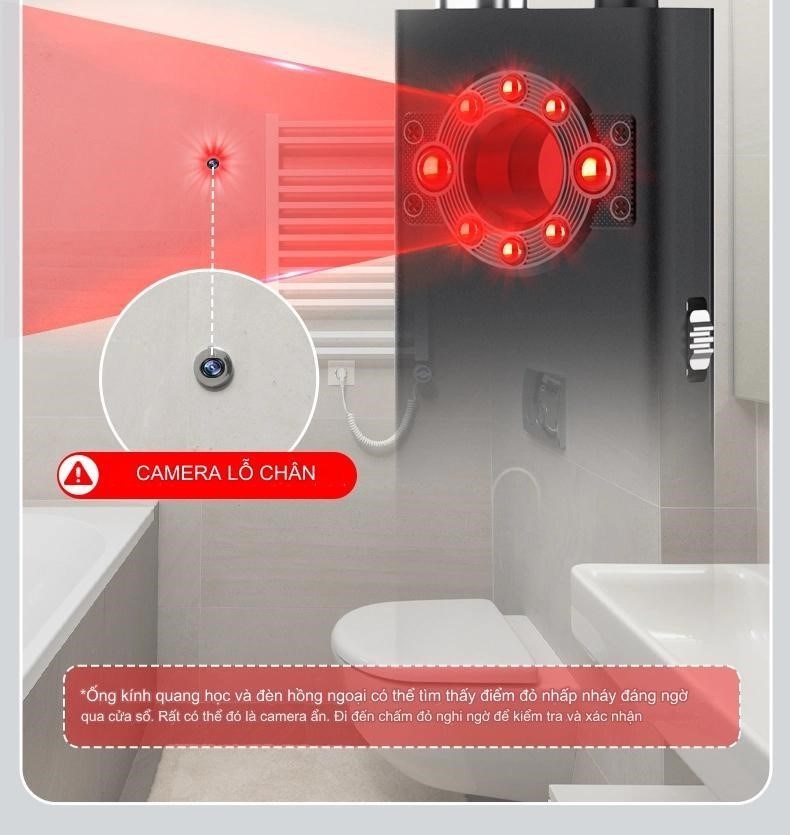 Máy quét tín hiệu K66: Phát hiện camera và thiết bị giám sát.