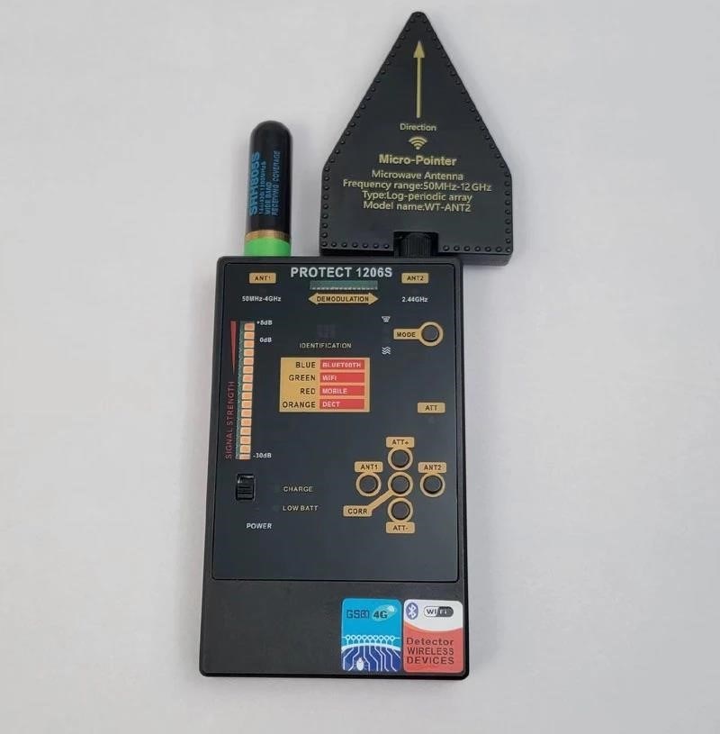 Thiết bị tìm dò quét GPS 1206S, chống định vị, theo dõi quay trộm, nghe trộm