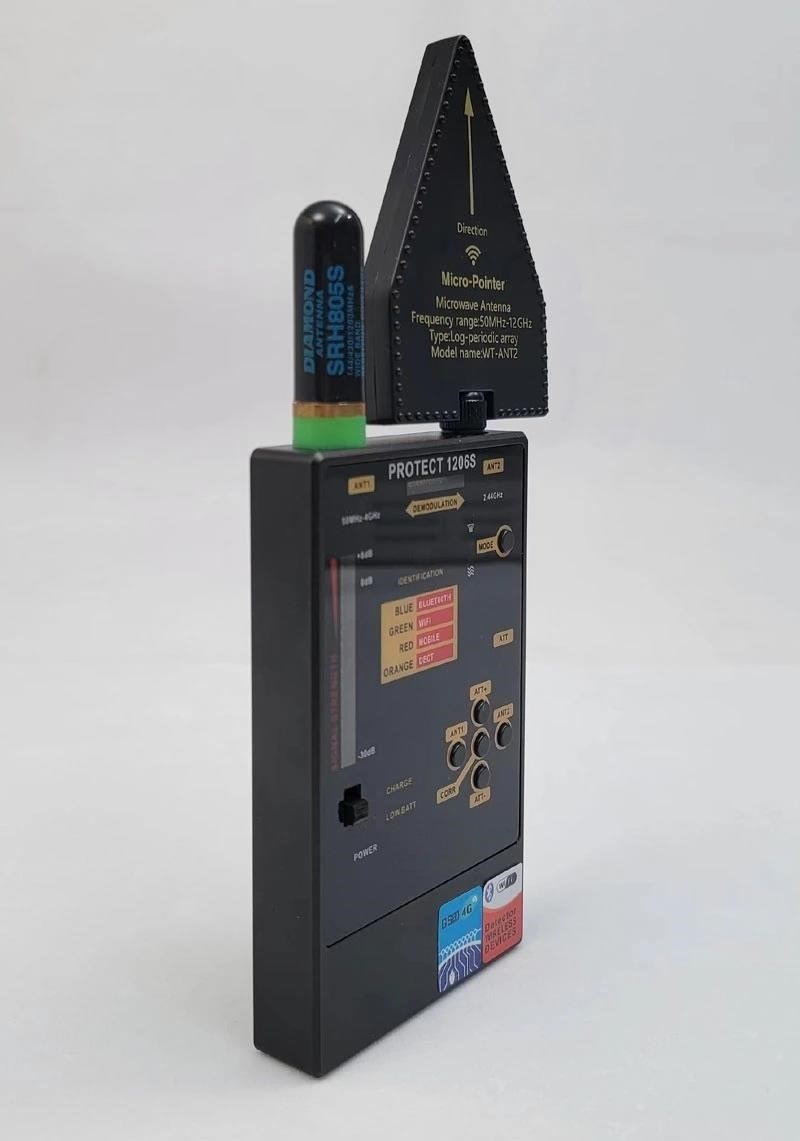 Thiết bị tìm dò quét GPS 1206S, chống định vị, theo dõi quay trộm, nghe trộm